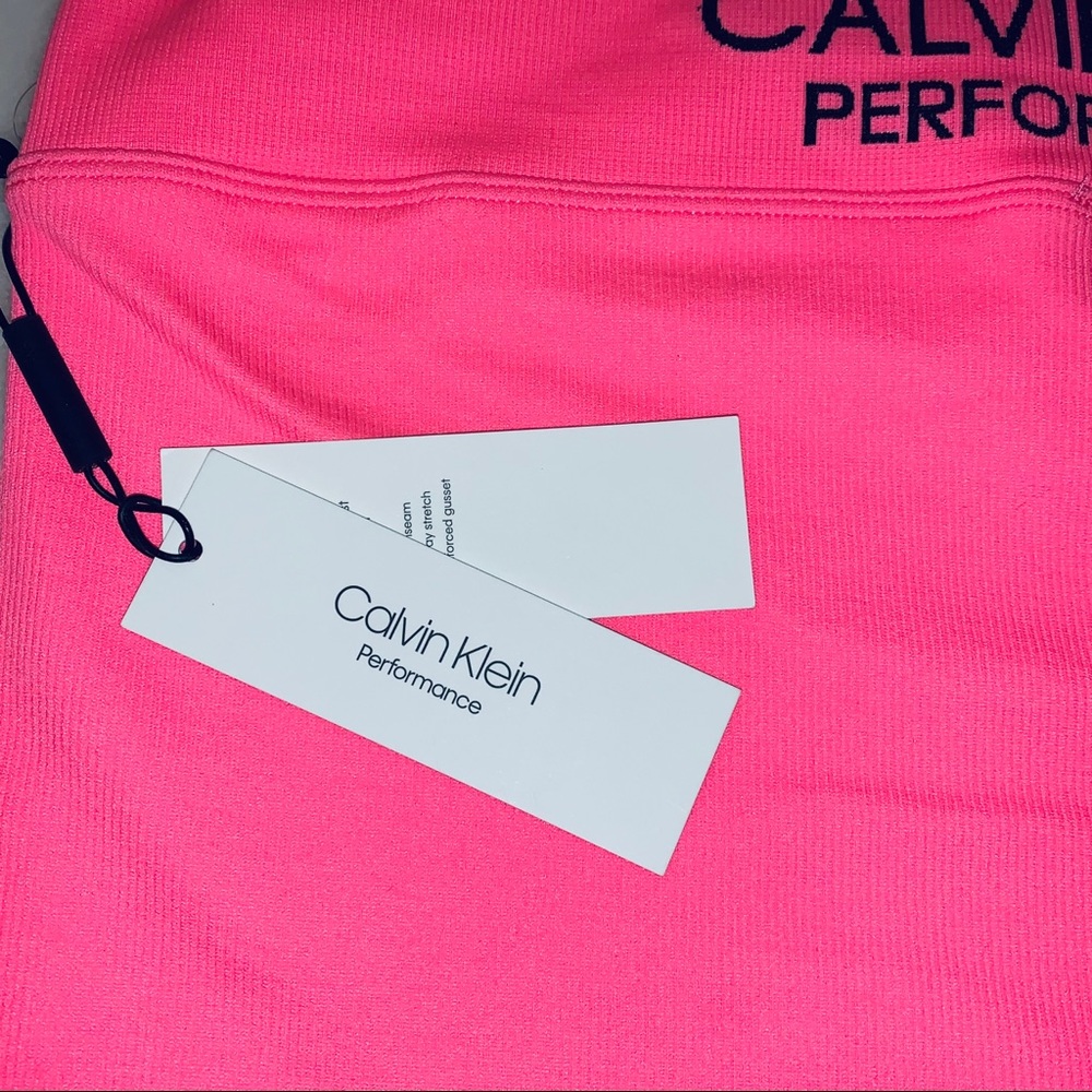 Calvin Klein | Hot Pink Ribbed Biker Short NEW - Picture 11 of 13